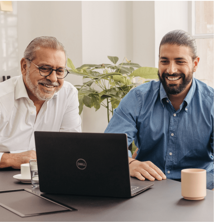 Members of the Lendhub team at work in the London office.